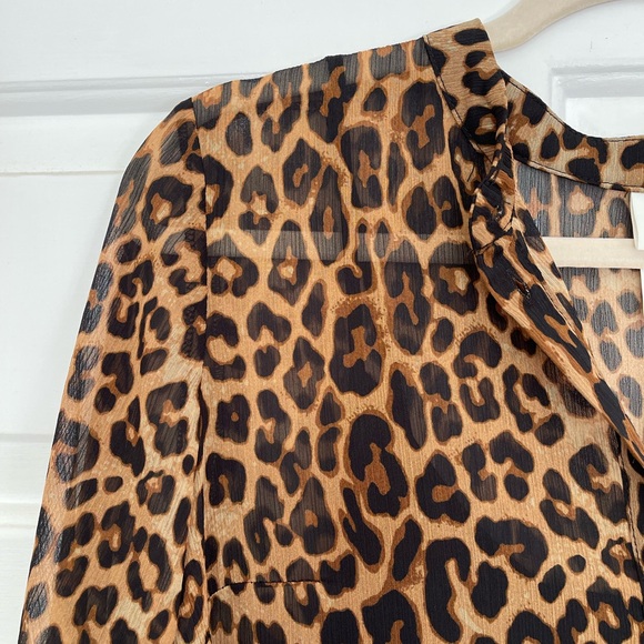 H&M Leopard Mini Dress (Small) - Picture 3 of 4